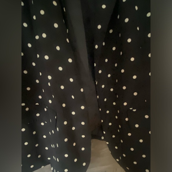Black and Cream polka dot Forever 21+ open blazer, NWOT, sz 3X - Picture 3 of 6
